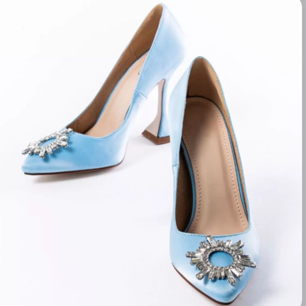 Girls Diamonds Crystal Rhinestone Thin High Heels
Cinderella ShoesPumps